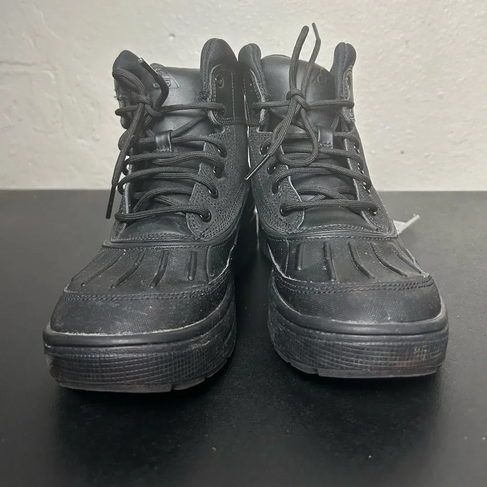 Nike Woodside 2 ACG Hightop triple black Rain/Snow boots Big Kids 5Y